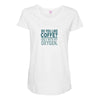 i like coffee Maternity Scoop Neck T-shirt