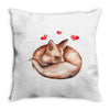 Baby Fox Belly Throw Pillow