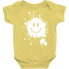 mud splatter smiley face smile forrest gump movie Baby Onesie