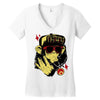 hip hop gorila Women's V-Neck T-Shirt
