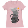 coffee addict Ladies Fitted T-Shirt