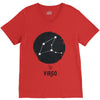 Virgo Zodiac Sign Minimal Design V-Neck Tee