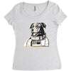 Space Dog-Laika Women's Triblend Scoop T-shirt