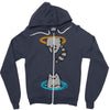portal cat Zipper Hoodie