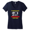 i'm here because you broke something Women's V-Neck T-Shirt