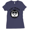 cat crazy Ladies Fitted T-Shirt