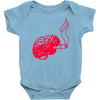 joint smoking brain Baby Bodysuit