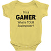 gamer baseball Baby Bodysuit
