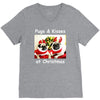pug dog christmas V-Neck Tee