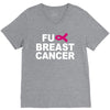 fuck breast cancer V-Neck Tee