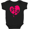 kawaii suki cute heart tee japanese kanji Baby Bodysuit