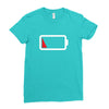 Dead Battery Ladies Fitted T-Shirt