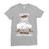 daddy and son not always eye to eye Ladies Fitted T-Shirt