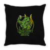 i lovecraft beer Throw Pillow