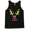 reindeer face novelty christmas Tank Top