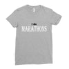 i do marathons Ladies Fitted T-Shirt