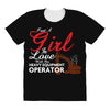 Just A Girl In Love With Her Heavy Equipment Operator All Over Women's T-shirt