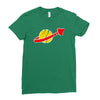the spaceman logo Ladies Fitted T-Shirt