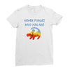 never forget Ladies Fitted T-Shirt