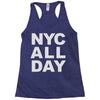 nyc all day Racerback Tank