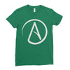 atheist atheism atheismus Ladies Fitted T-Shirt