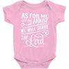 As For Me And My House We Will Serve The Lord Baby Onesie