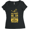 deformed jesus Women's Triblend Scoop T-shirt