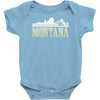 montana mountains Baby Bodysuit
