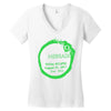 aurora total eclipse Women's V-Neck T-Shirt
