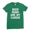 beer run cardio Ladies Fitted T-Shirt