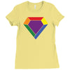 Rainbow LGBT Diamond Ladies Fitted T-Shirt