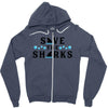 Save The Sharks Zipper Hoodie