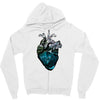 nature heart Zipper Hoodie