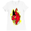 warning Ladies Fitted T-Shirt