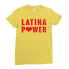 latina power with heart Ladies Fitted T-Shirt