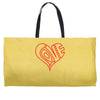 love heart outline valentine's day Weekender Totes