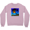 florida palm trees sunset Crewneck Sweatshirt