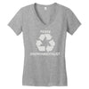 pesky environmentalist Women's V-Neck T-Shirt