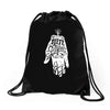 biffy clyro hand Drawstring Bags