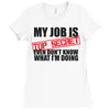 top secret Ladies Fitted T-Shirt