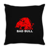 bad bull (2) Throw Pillow