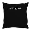 nerd 4 life   techie smart intelligent math calculus quantum formula t Throw Pillow