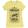 Vintage Aged To Perfection 1966 Ladies Fitted T-Shirt