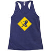 ninja crossing sign Racerback Tank