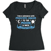 I Love Someone with Prostate Cancer to The Moon and Back to Infinity Women's Triblend Scoop T-shirt