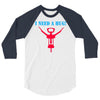 i need a hug 3/4 Sleeve Shirt