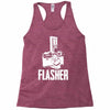 flasher camera Racerback Tank