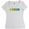 bazinga periodic table funny funny birthday present gift Women's Triblend Scoop T-shirt
