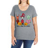 Hallowentown Lock Shock And Barrell Ladies Curvy T-Shirt