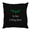 not a dirty word Throw Pillow